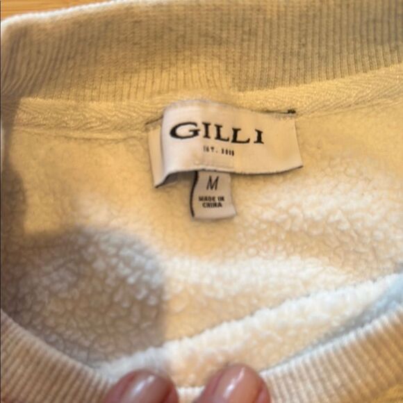 Gilli Gray and Pink Crewneck Sweater - Picture 3 of 4